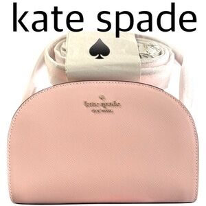 Kate Spade Nwt Pink Perry Saffiano Leather Dome Crossbody Bag Purse